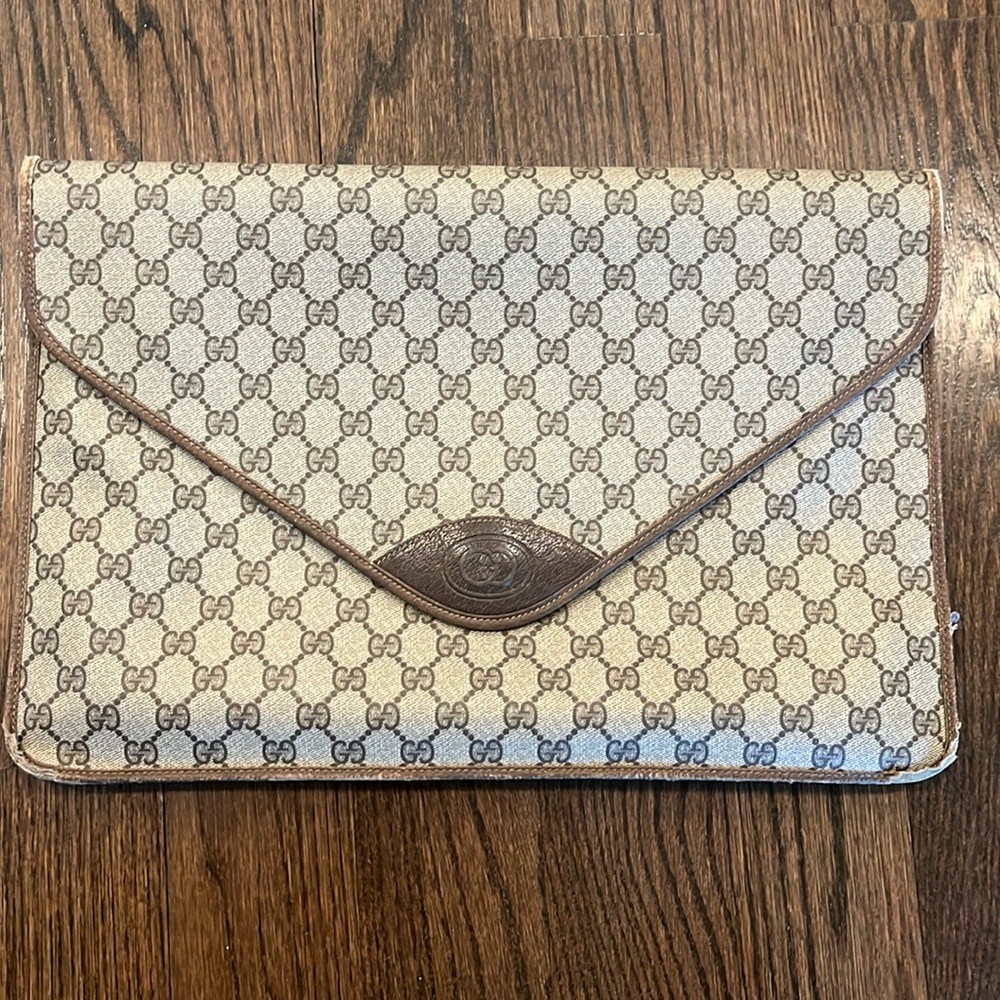 Vintage Gucci laptop portfolio bag